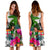 Fiji Midi Dress White - Turtle Plumeria Banana Leaf Crest - Polynesian Pride