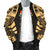 Kiribati Men Bomber Jackets - Polynesian Tattoo Gold - Polynesian Pride