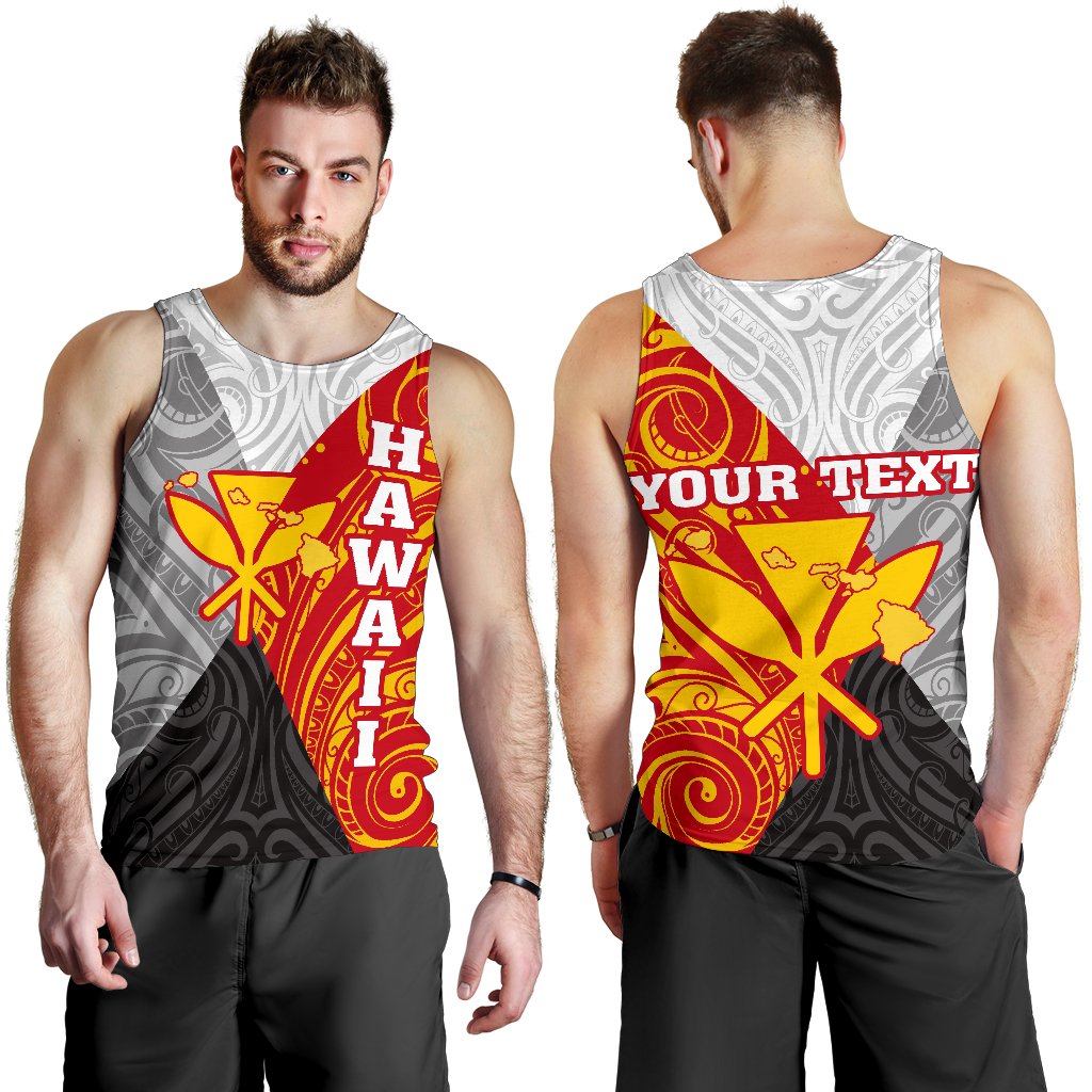 Hawaii Kanaka Maoli Men's Tank Top - Play Style Tank top Red - Polynesian Pride