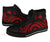 Papua New Guinea High Top Canvas Shoes - Red Tentacle Turtle - Polynesian Pride