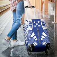 Gambier Islands Luggage Cover - Polynesian Tattoo Flag - Polynesian Pride