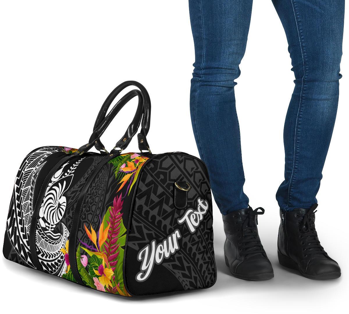 New Caledonia Travel Bag - Custom Personalised Seal Spiral Polynesian Patterns - Polynesian Pride