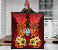 Guam Custom Personalised Premium Quilt - Tribal Tuna Fish - Polynesian Pride