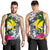 Hawaii Men's Tank Top White - Turtle Plumeria Banana Leaf - Polynesian Pride