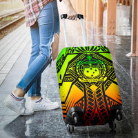 Samoa Polynesian Luggage Covers - Samoa Reggae Seal with Polynesian Tattoo - Polynesian Pride