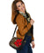 Hawaii Lauhala Hibiscus Polynesian Tropical Canvas Saddle Bag Gold - Wake Style - AH - Polynesian Pride