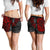 Tonga Polynesian Shorts (Women) - Red Turtle Flowing - Polynesian Pride