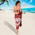 Tahiti Personalised Sarong - Tahiti Seal In Polynesian Tattoo Style (Red) - Polynesian Pride