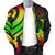 Chuuk Micronesian Men Bomber Jacket - Reggae Tentacle Turtle - Polynesian Pride