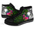 Nauru High Top Shoes - Turtle Plumeria Banana Leaf - Polynesian Pride