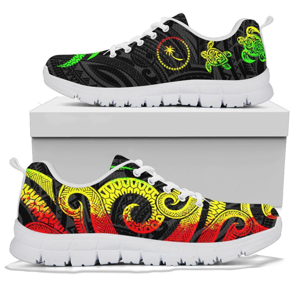 Chuuk Polynesian Sneakers - Reggae Tentacle Turtle - Polynesian Pride