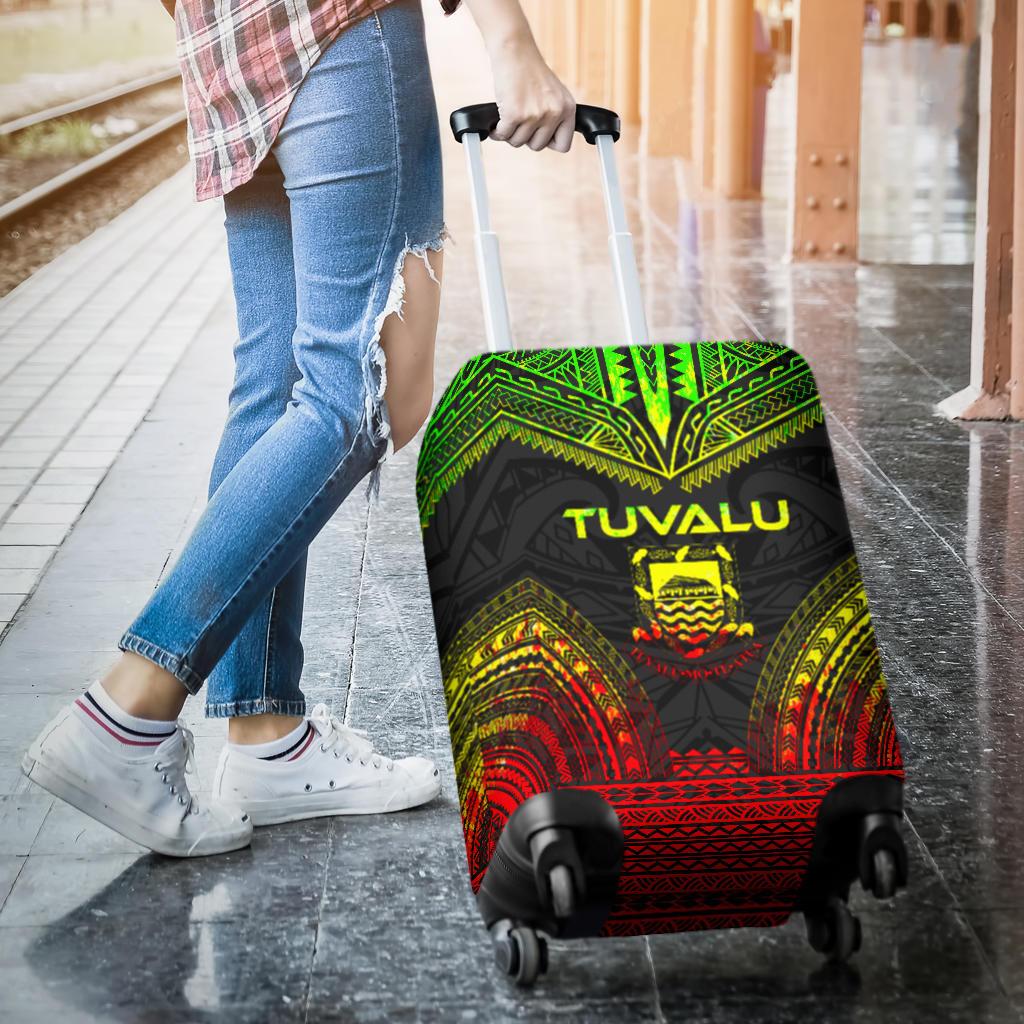 Tuvalu Polynesian Chief Luggage Cover - Reggae Version - Polynesian Pride