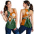 Marshall Islands Women's Racerback Tank - Kwajalein Atoll Marshall Islands Flag with Polynesian Patterns - Polynesian Pride