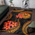 Tahiti Polynesian Area Rug - Gold Plumeria - Polynesian Pride