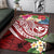 Polynesian Hawaii Kanaka Maoli Area Rug - Summer Plumeria (Red) - Polynesian Pride