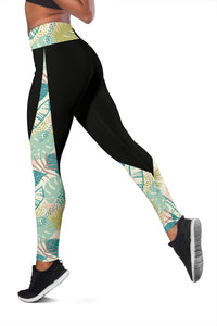 Hawaii Tropical Plants Pattern Leggings - Polynesian Pride