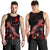 Yap Men Tank Top - Turtle With Blooming Hibiscus Red - Polynesian Pride