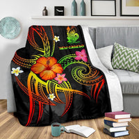 New Caledonia Polynesian Premium Blanket - Legend of New Caledonia (Reggae) - Polynesian Pride