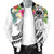 Polynesian Samoa Men's Bomber Jacket - Summer Plumeria (White) - Polynesian Pride