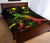 Nauru Polynesian Quilt Bed Set - Turtle With Blooming Hibiscus Reggae - Polynesian Pride