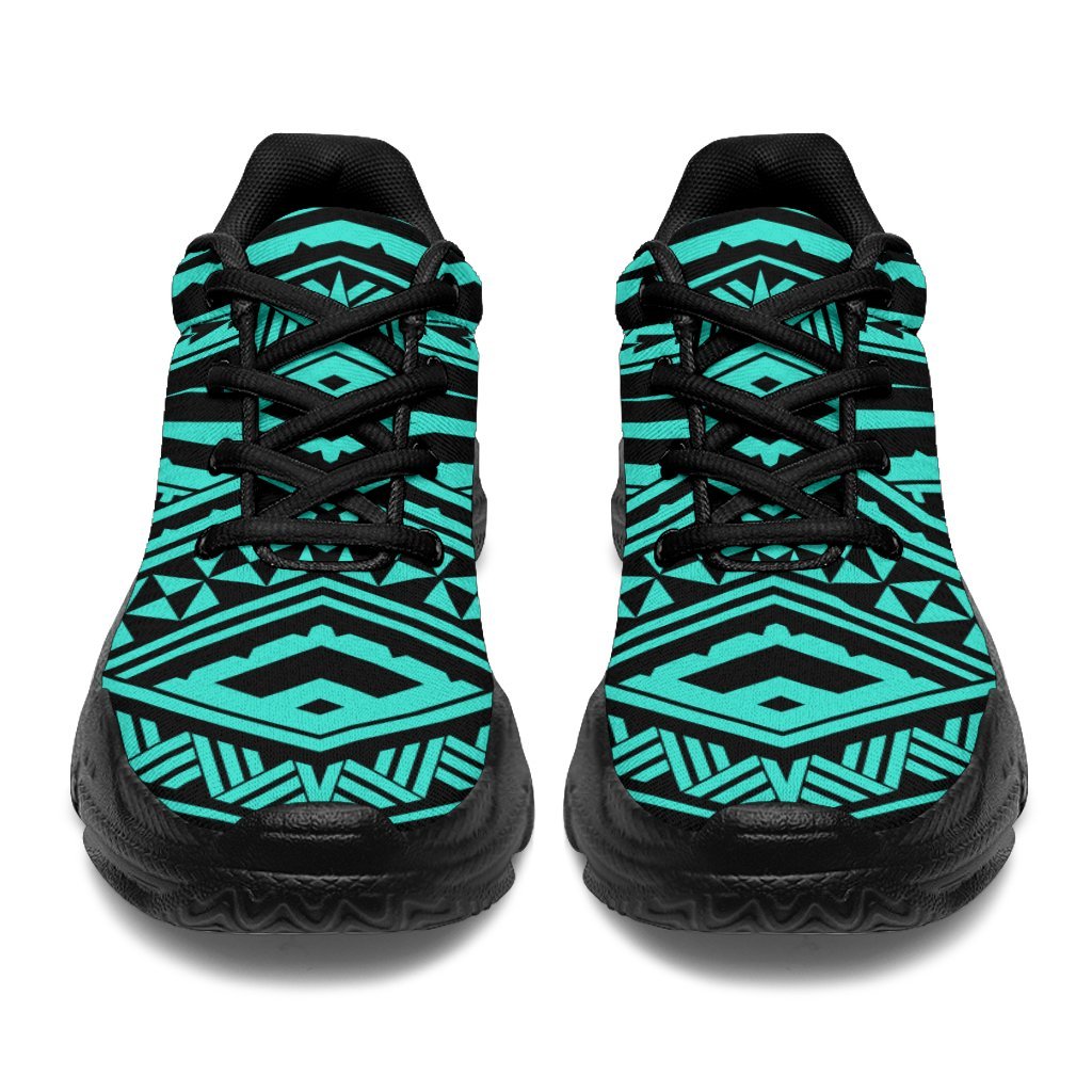 Polynesian Tatau Turquoise Chunky Sneakers - Polynesian Pride