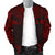 Niue Polynesian Chief Men's Bomber Jacket - Red Version - Polynesian Pride
