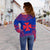 Wallis And Futuna Flag Polynesian Chief Women's Off Shoulder Sweater - Polynesian Pride