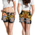 French Polynesia Tahiti Women's Shorts - Tahiti Of Seal Turtle With Plumeria - Polynesian Pride