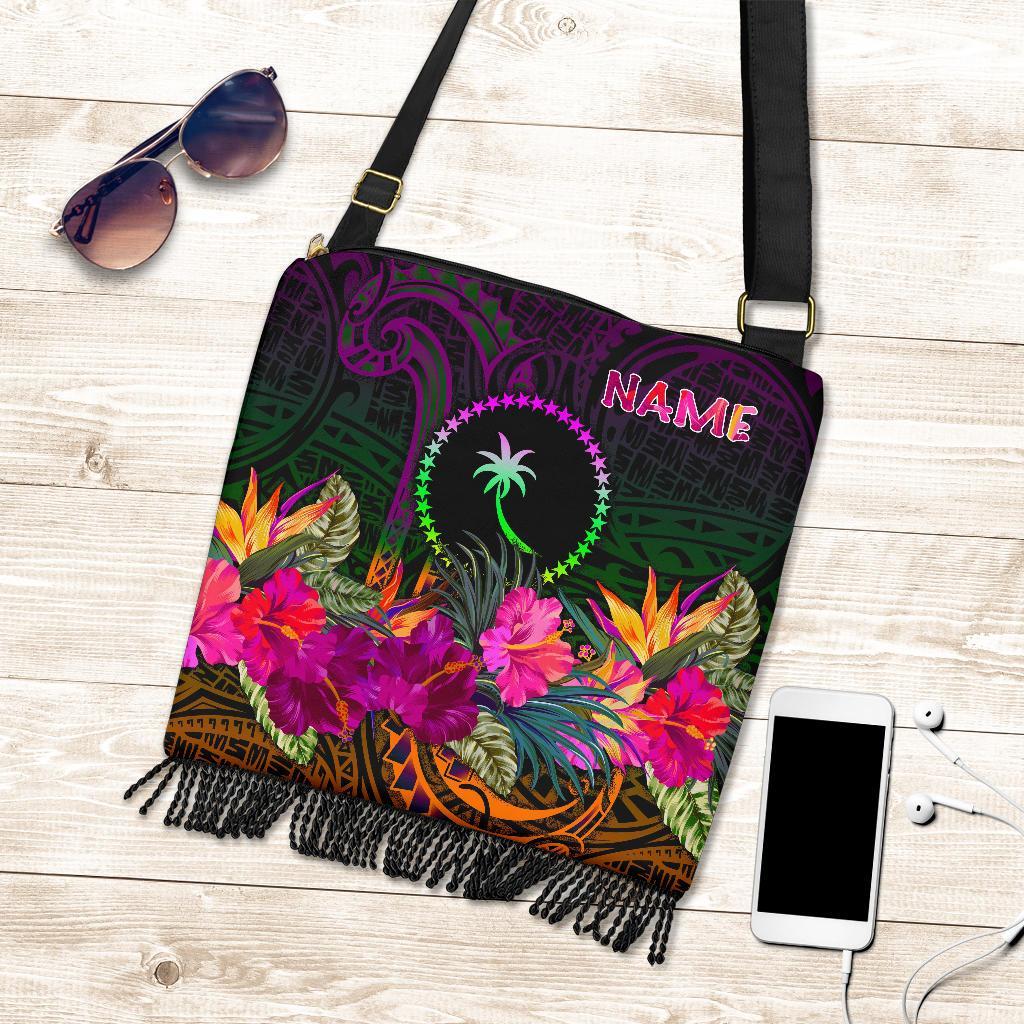 Chuuk Personalised Crossbody Boho Handbag - Summer Hibiscus One Style One Size Reggae - Polynesian Pride