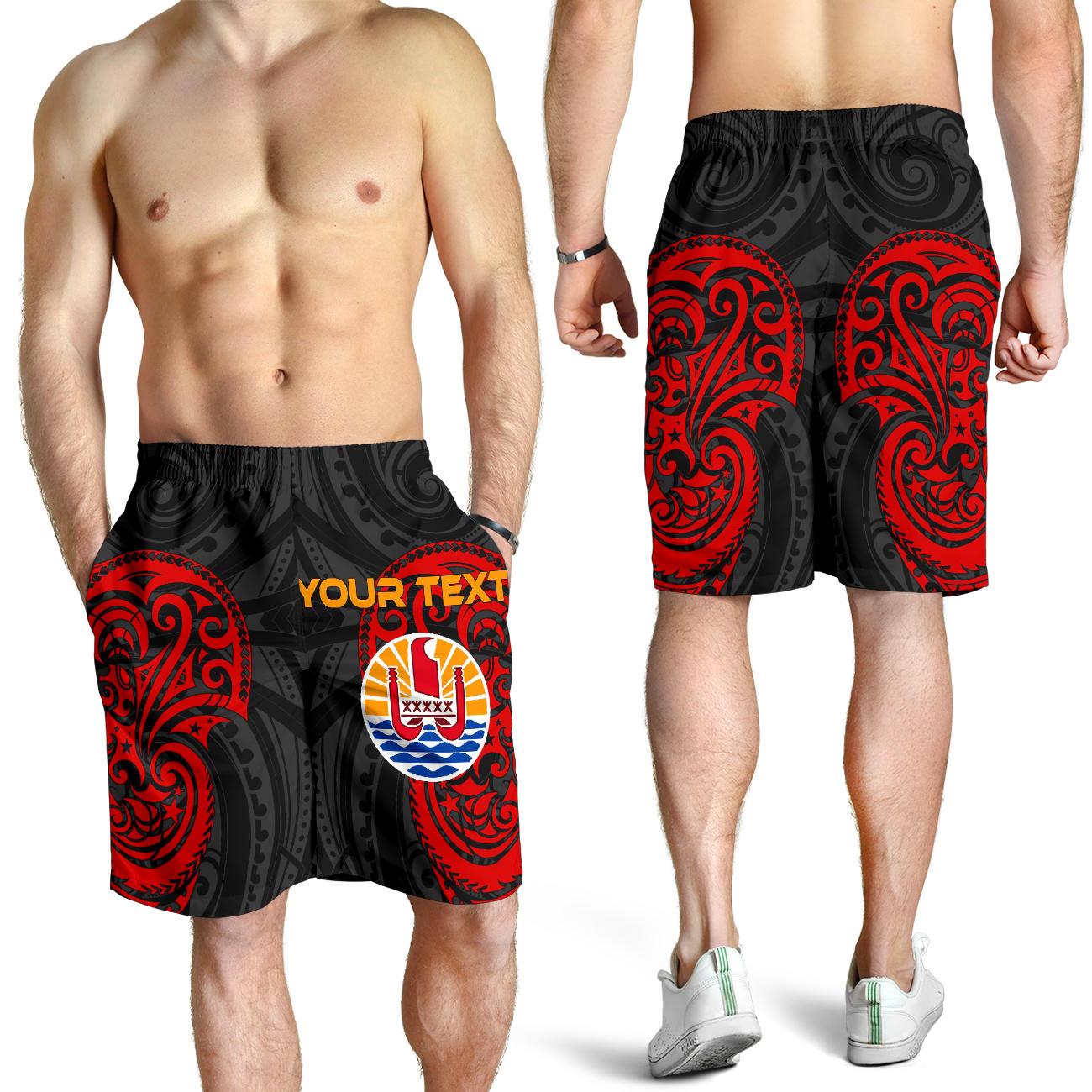 Tahiti Polynesian Custom Personalised Custom Personalised Men's Short - Tahitians Spirit Red - Polynesian Pride