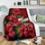 Hawaii Red Hibiscus Humming Bird Premium Blanket - Polynesian Pride