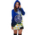 Northern Mariana Islands Women's Hoodie Dress - Polynesian Plumeria Pattern - Polynesian Pride