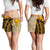 Hawaii All Over Print Women's Shorts - Polynesian Wild Style Women Gold - Polynesian Pride