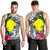 Palau Custom Personalised Men's Tank Top White - Turtle Plumeria Banana Leaf - Polynesian Pride