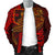 Fiji Men's Bomber Jacket - Red Shark Polynesian Tattoo - Polynesian Pride