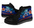 Federated States of Micronesia High Top Shoes Blue - Vintage Tribal Mountain - Polynesian Pride