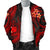 Samoa Polynesian Men Bomber Jacket - Red Plumeria - Polynesian Pride