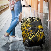 Samoa Polynesian Luggage Covers - Eagle Tribal Pattern Yellow - Polynesian Pride