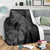 Hawaii Whale Swim Poly Gray Premium Blanket - Polynesian Pride