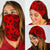 Polynesian Turtle Palm And Sea Pebbles Red Bandana 3 - Pack - Polynesian Pride