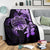 Hawaiian Kanaka Hibiscus Plumeria Mix Polynesian Turtle Premium Blanket Violet AH - Polynesian Pride