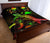 Wallis and Futuna Polynesian Quilt Bed Set - Turtle With Blooming Hibiscus Reggae - Polynesian Pride