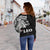 Sun In Leo Zodiac Women Off Shoulder Sweater Polynesian Tattoo Simple - White - Polynesian Pride