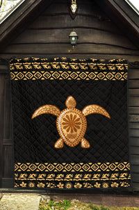 Golden Polynesian Premium Quilt - Polynesian Pride