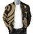 Yap Micronesian Men Bomber Jacket - Gold Tentacle Turtle - Polynesian Pride