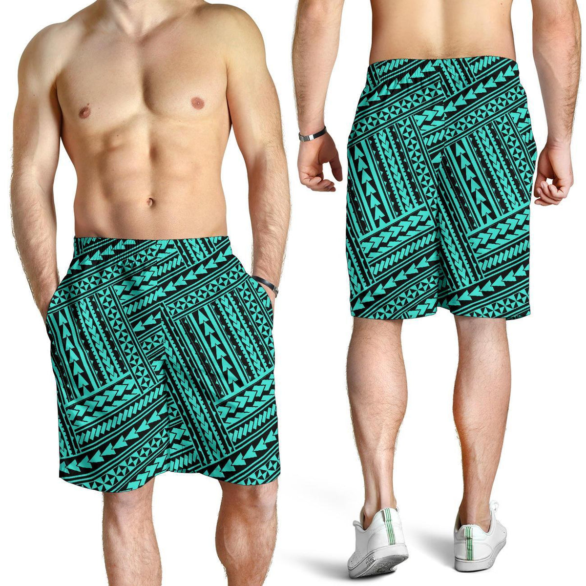 Polynesian Nation Turquoise Men's Short - Polynesian Pride
