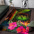 Polynesian Hawaii Polynesian Personalised Area Rug - Hibiscus and Banana Leaves - Polynesian Pride