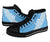 Fiji Tapa Rugby High Top Shoe version Style You Win - Blue - Polynesian Pride