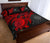 Marshall Islands Polynesian Quilt Bed Set - Marshall Islands Flag & Red Turtle Hibiscus - Polynesian Pride