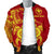 Hawaii Polynesian Personalised Men's Bomber Jacket - Vintage Polynesian Turtle (Red) - Polynesian Pride